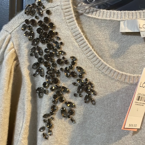 Loft jeweled sweater firm offer - Picture 2 of 5